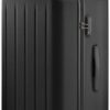 Yeacun-Checked Luggage 22 inch, Suitcases with Wheels, Hard Shell Check-in Bag with 70/30 Split, Wet Dry Separation, Double Spinner, TSA Lock, Checked-Medium Hardside Trunk (Black)