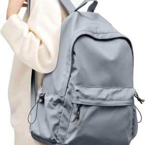 Yeacun-Blue Backpack for School, High School Bookbag Back Pack for Teens Girls Boys, Lightweight College Backpack Book Bag for Women Men, Simple Casual Daypack Backpack Mochilas Escolares para Adolescentes