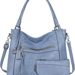 Yeacun-Tote Bag for Women Vegan Leather Handbags for Work Large Fashion Women Shoulder Bags and Purse two-piece set